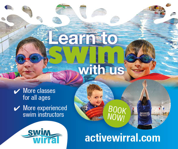 Book children's swimming lessons now at activewirral.com